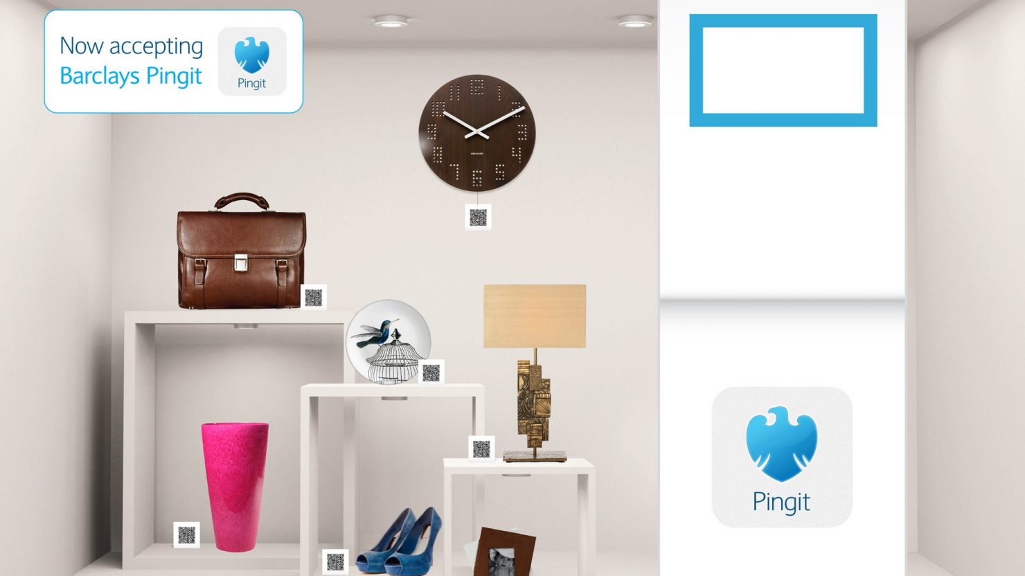 Exhibition stand design for Barclays Pingit