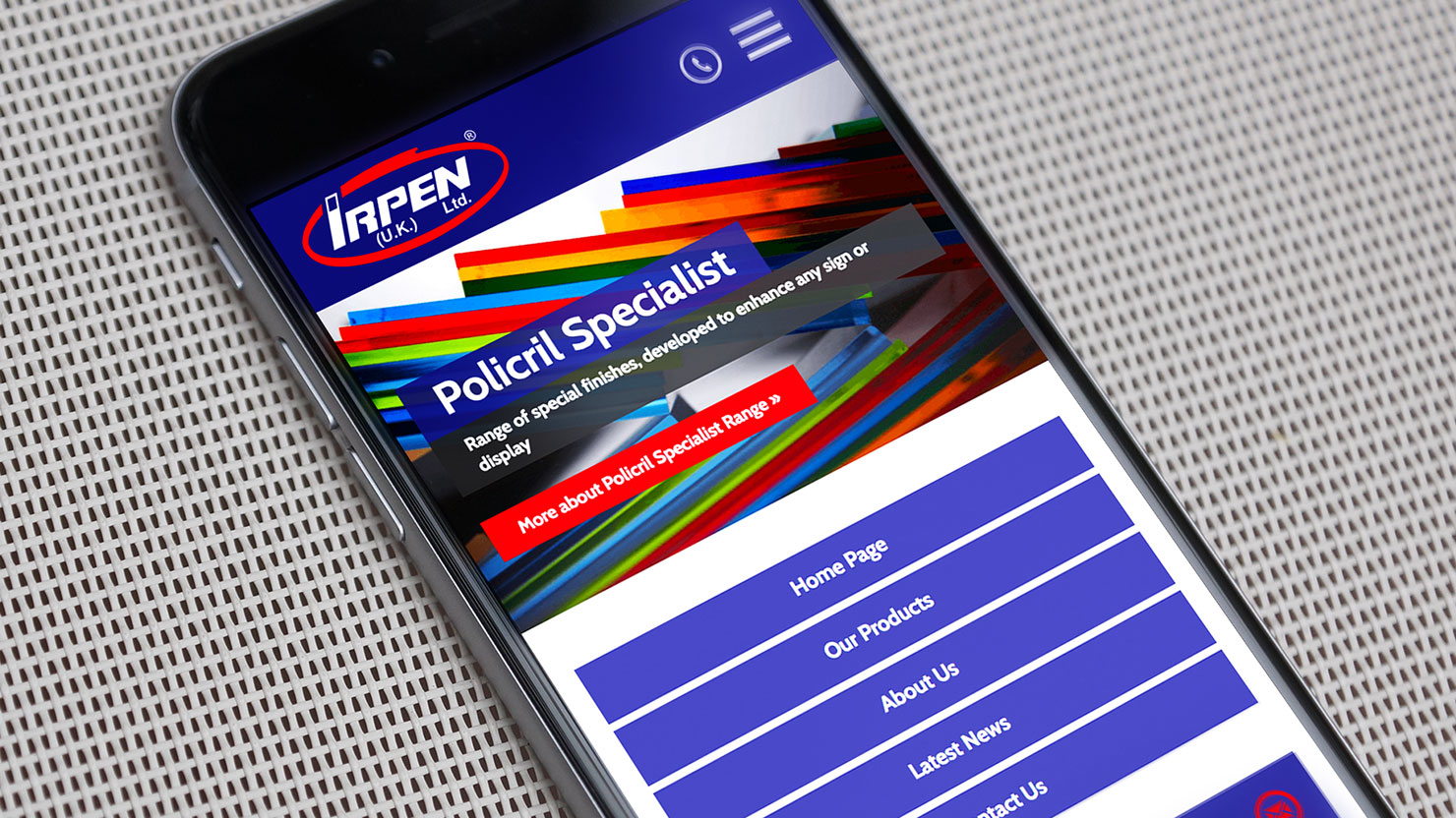 responsive website design launch for irpen uk limited